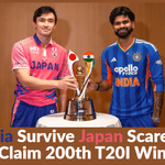 India survive Japan scare